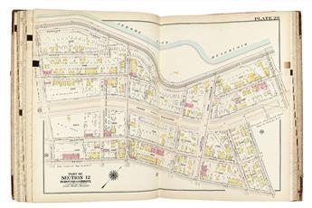 (NEW YORK CITY.) G. W. Bromley and Co. Atlas of the City of New York Borough of the Bronx. Sections 11, 12 & 13. [Volume Two only.]